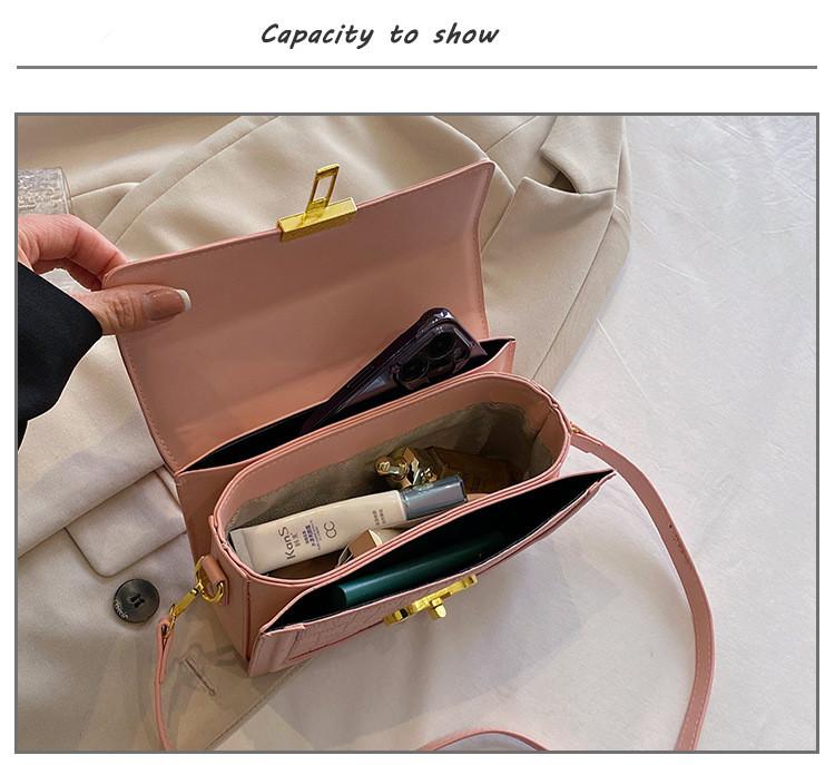 Women Luxury Designer Female Bags PU Leather Lock Women Handbags Alligator Shoulder bag New Casual Fashion Ladies Messenger Bags