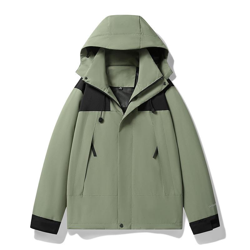 Spring and Autumn Women's Outdoor Single-layer Windproof Assault Single Coat with Removable Hood Casual Sports Coat Jacket