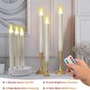 Remote Controlled LED Taper Candles Flickering Effect Atmosphere Night Lamp  Home Wedding Decor