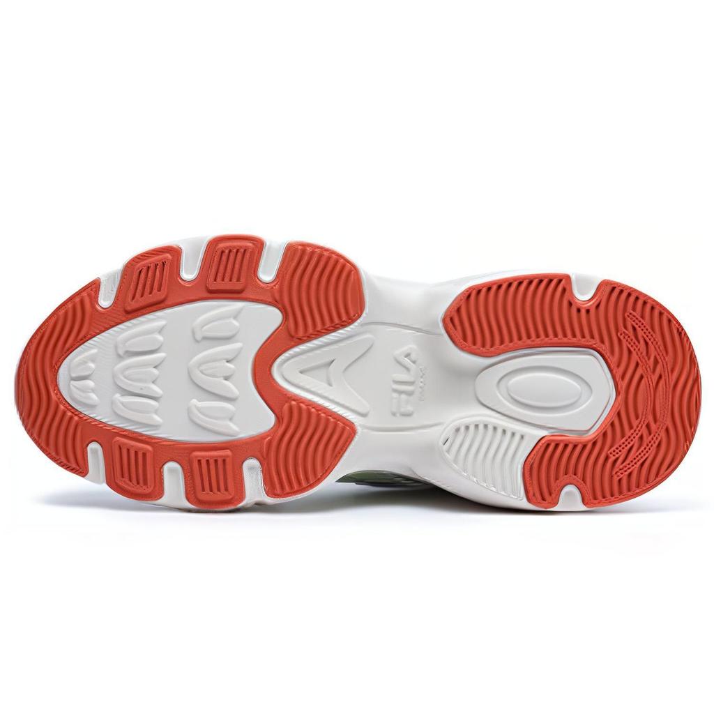 Fila Wings Fabric Synthetic Leather Versatile Daily Wear Durable Breathable Low-Top Lifestyle Casual Shoes Women Sneaker White Green F12W226118FWS