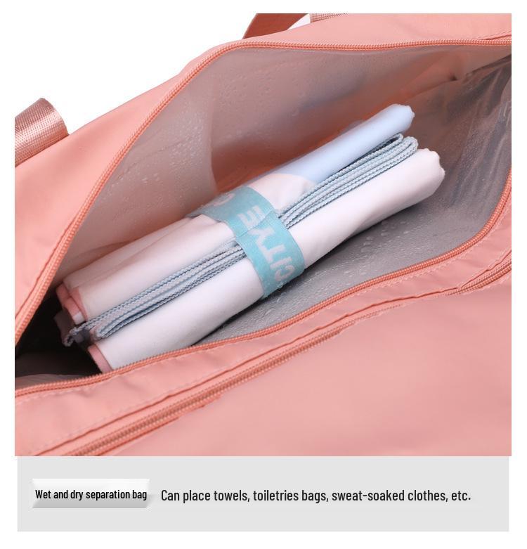 Unisex Travel Gym Bag with Wet & Dry Compartments
