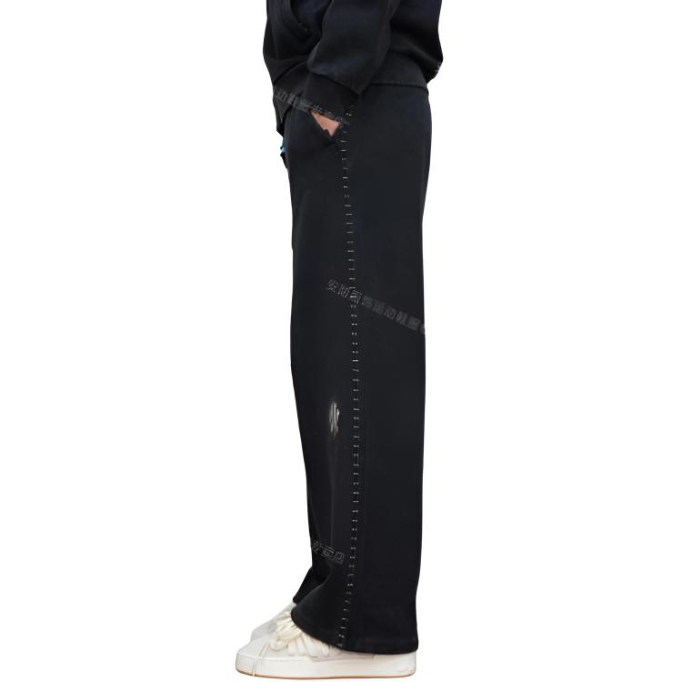 Anta Kyrie Basketball 6D Pants Vintage Style Comfortable Versatile Knitted Sports Long Pants Unisex Pants Black 172611302-2