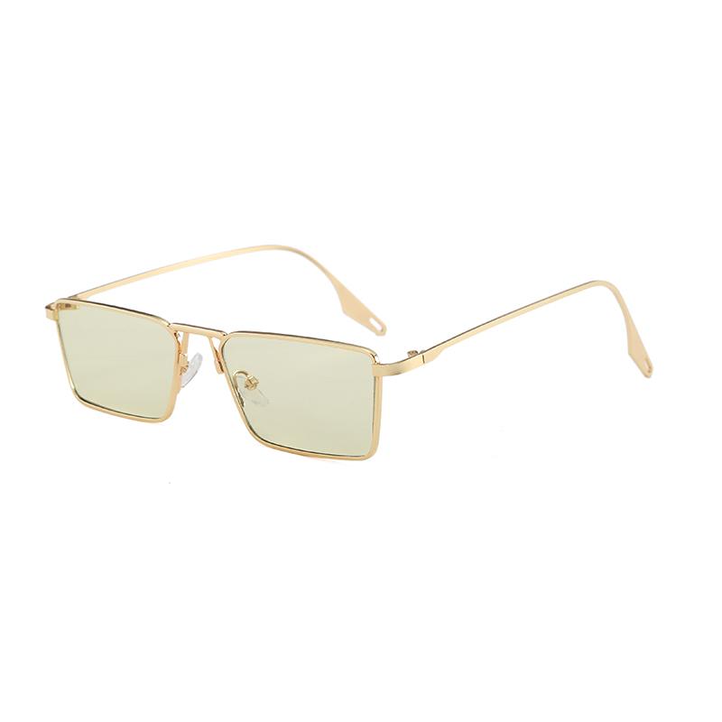 

Vintage Trend Square Frame Sun Glasses Women Men Simple Metal Luxury Sunglasses Driving Travel Female Male Eyeglasses