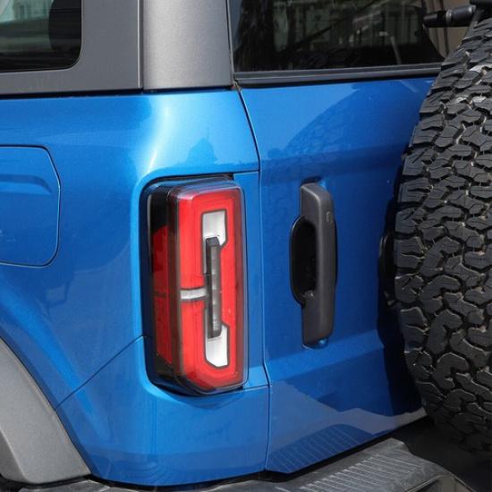 3pcs Door Handle Bowl Cover Decor Molding Trim For Ford Bronco +2 Doors ABS