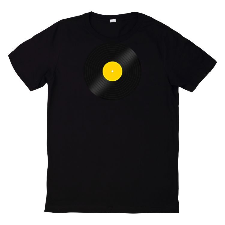 T-Shirt Vinyl Vintage Retro DJ Schallplatte TurntableWird in neuem Fenster oder Tab geöffnet