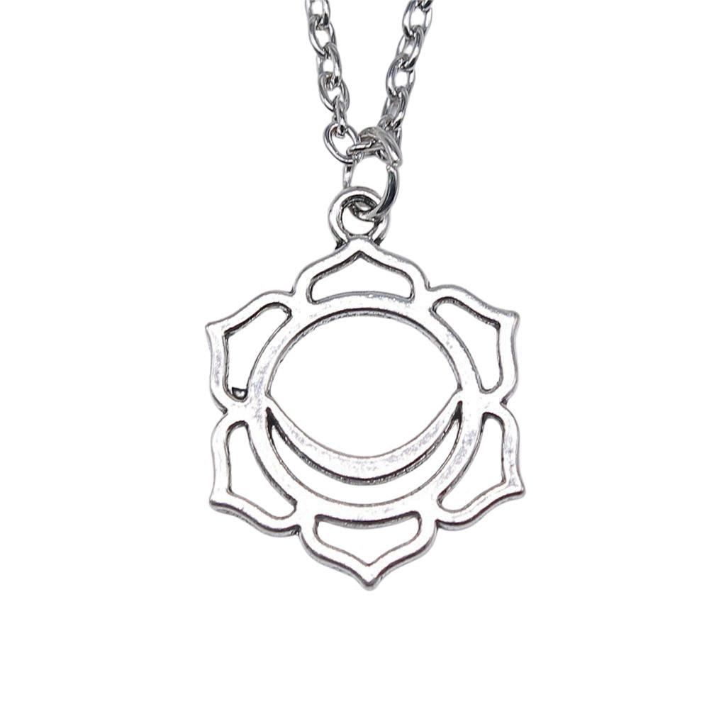 Witch Knot Pendant Necklace Wiccan Celtic Occult Protection Jewelry 45cm or 70cm long chain