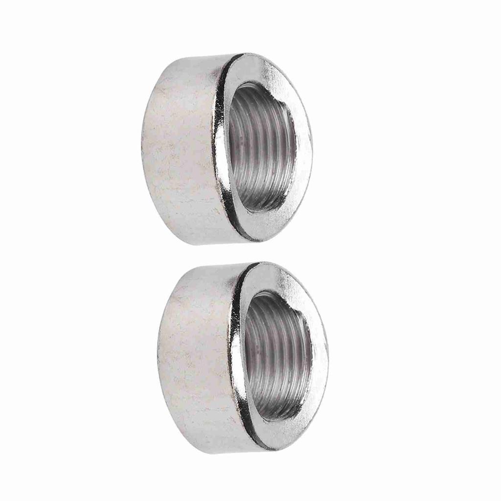 2PCS Oxygen Sensor Curve Notched Nut Bung M18 X 1.5 Threads Iron