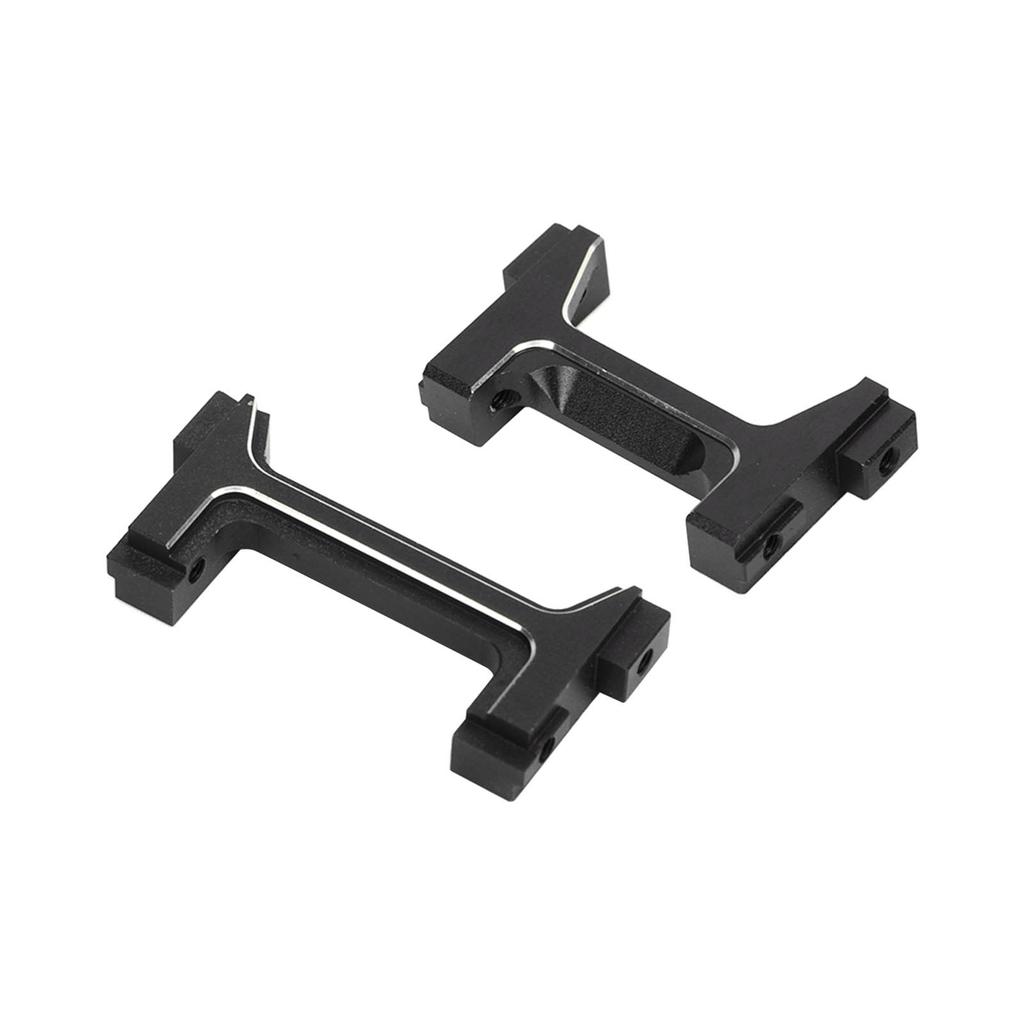 Aluminum Front and Rear Bumper Mounts Set RC Bumper Mount for TRX4M 1 18 RC Crawler Black