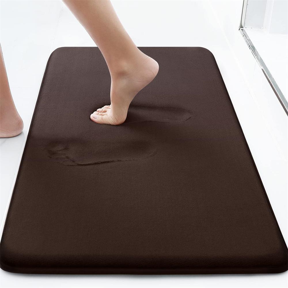 Olanly Non-slip Bath Mat Memory Foam Mat Water Absorbent Shower Carpet Thick Bath Rugs Bathroom Ultra Soft Bathroom Rugs Gadgets
