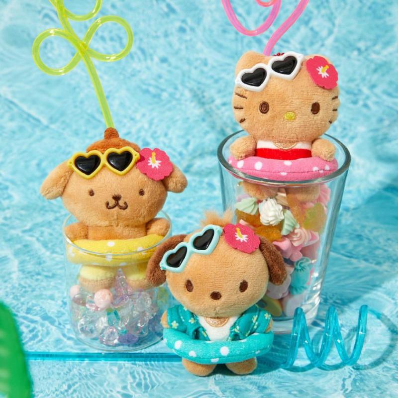 Olive Young x Sanrio Tanning Hello Kitty Plush Keyring