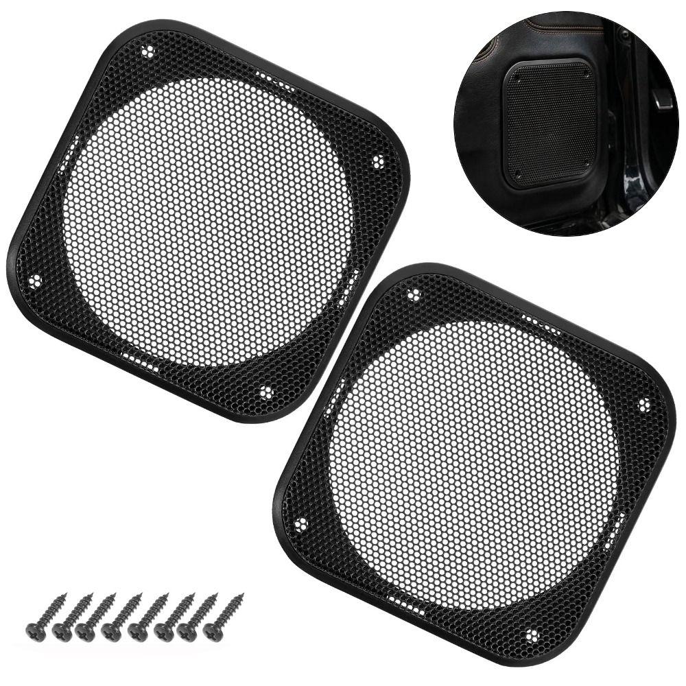 Square Speaker Grill Cover Metal Mesh Speaker Frame Easy Install Speaker Protective Cover