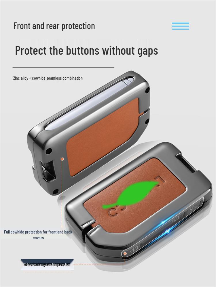Lynk&Co 03/03+ Key Case for 01PHEV/05/06 High-End Versions - Protective Car Key Shell Modification