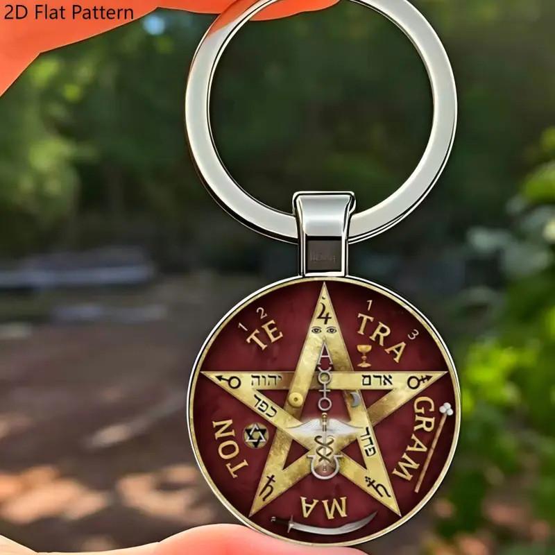 Five Pointed Star Pendant Keychain With Elegant Chinese Style For Festive Occasions And Promotions