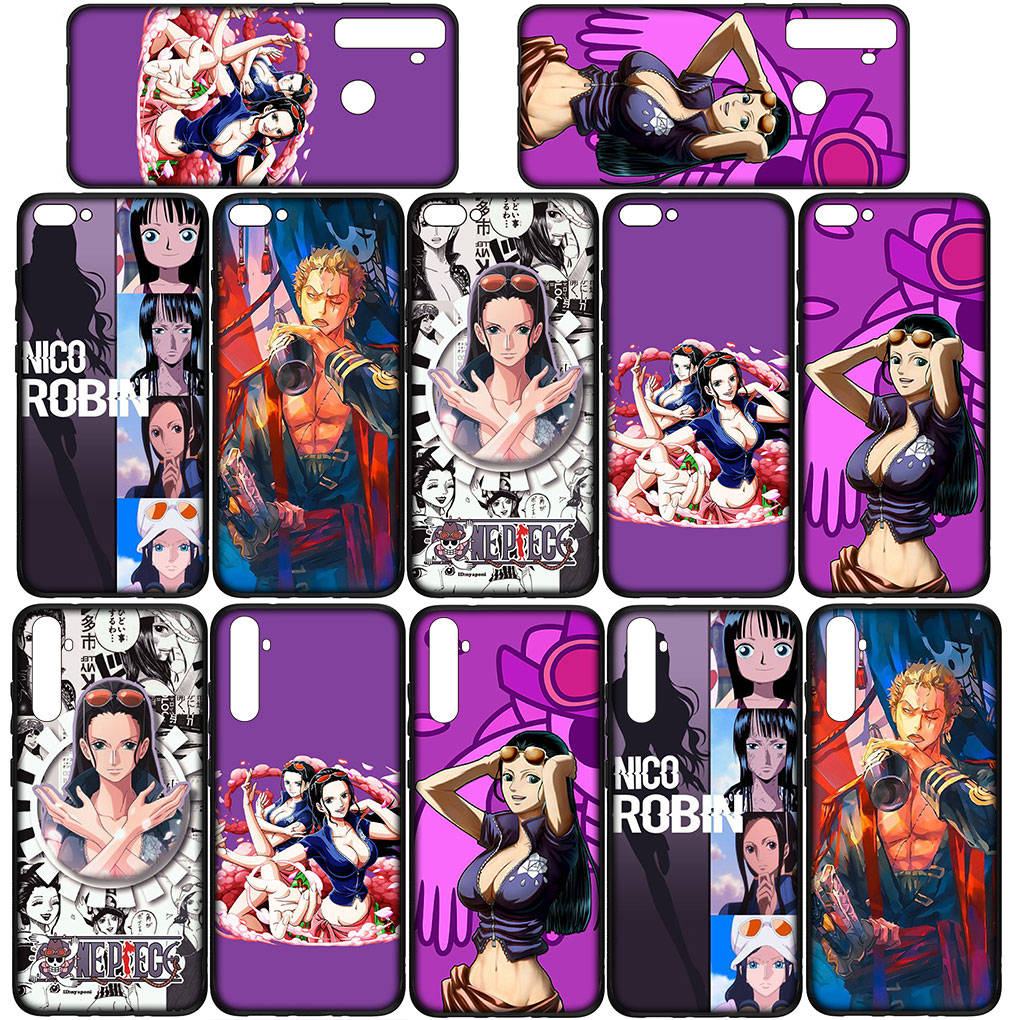 Cover for iPhone 16 15 Xiaomi Redmi Note 14 13 12 11 Pro Max X 8 16e Samsung Galaxy S25 S24 S23 Moto OPPO Huawei Anime One Piece Nico Robin Phone Case