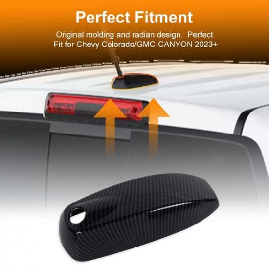Carbon Fiber Top Roof Antenna Base Bezel Trim Cover For Chevy Colorado -2024