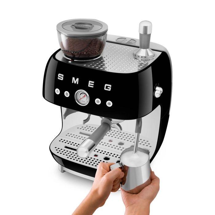 Machine à café combinée Expresso Années 50 noir - Smeg