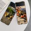 Unique Animal Crab Phone Case For Samsung Z Flip 7 6 5G Galaxy Z Flip 5 4 3 Black Hard Cell Cover Luxury PC Shell Coque