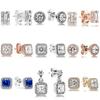 Neue 925 Sterling Silber Mode Ohrring Rose Klassische Zeitlose Eleganz Leuchtende Ohrring Mit Kristall Für Frauen Schmuck Geschenk