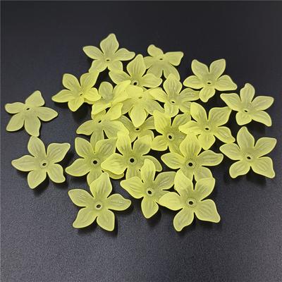 Home Party Supplies Jewelry Making for Earrings Fashion Necklaces DIY Hair Accessories Acrylic Matte Beads 20pcs Bauhinia Flower Holder