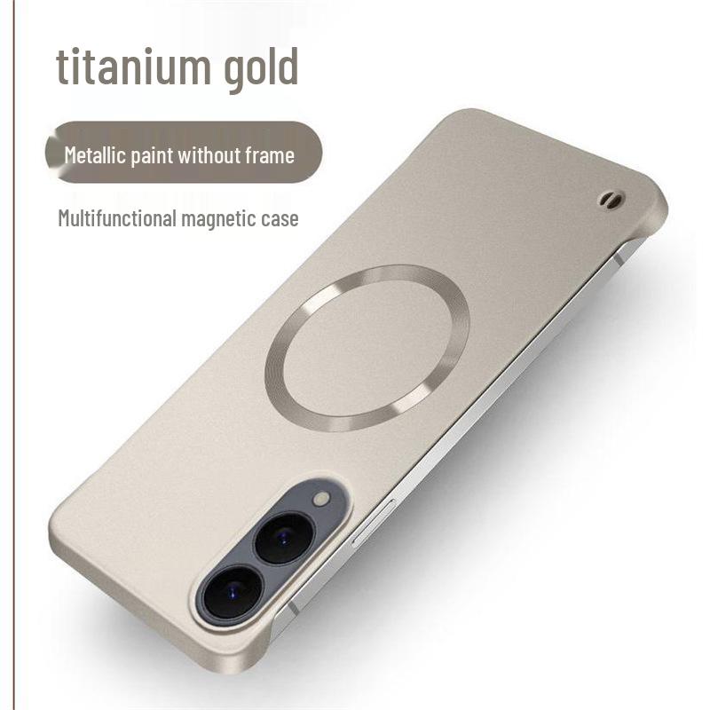 Magnetic Frameless Samsung Case S24U/S25 Edge/S23+ - Full Coverage, Anti-Drop Protection Galaxy S23 Ultra