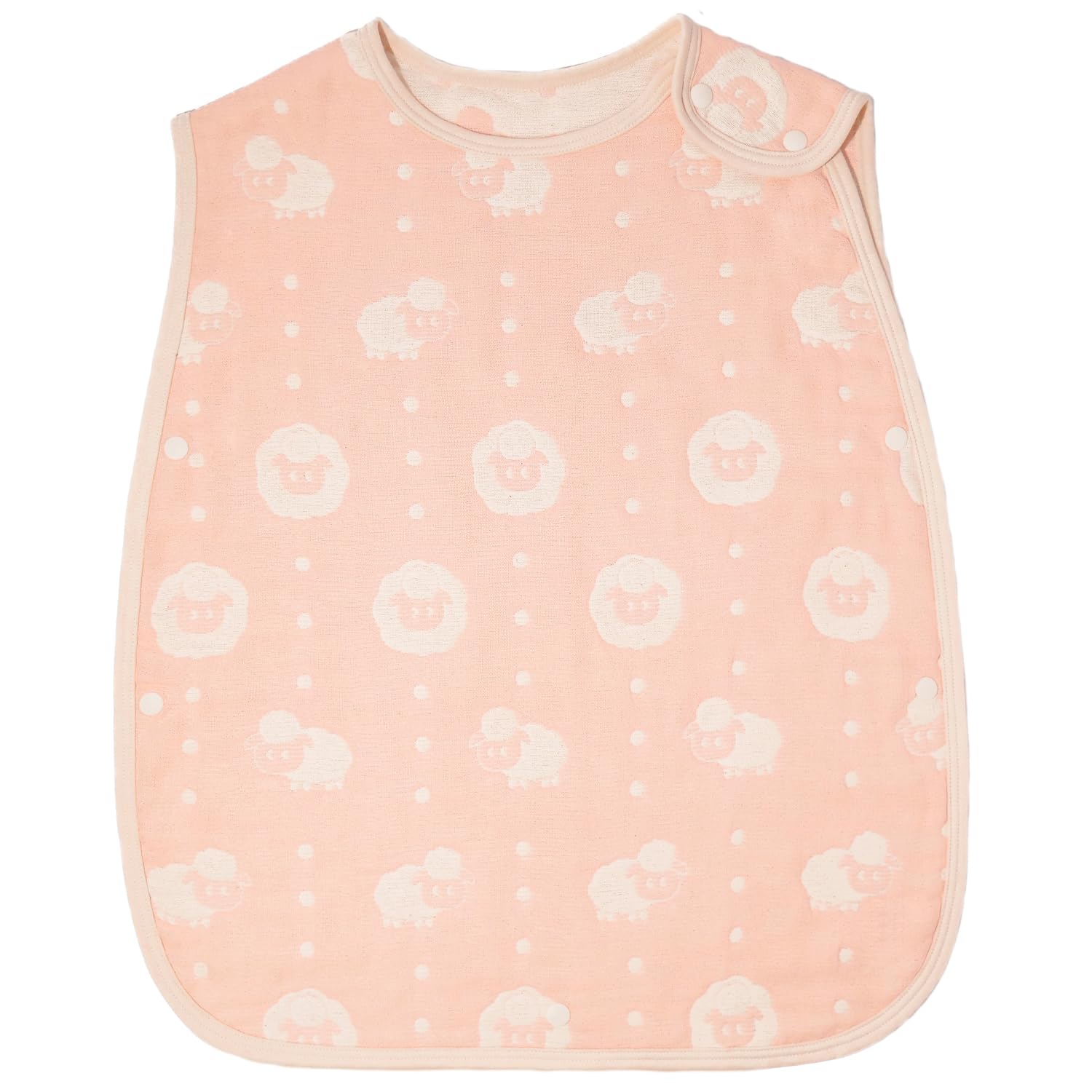 

aicoco Sleeper of Soft and Fluffy Japanese Airy Lightweight Baby Sleeper for Spring and Unisex Model for Newborns and Boys Gauze Construction for