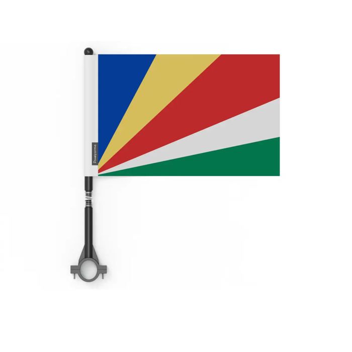 Drapeau - Seychely - 14 x 21 cm - 50 ks - Polyester - Otisk recto/verso