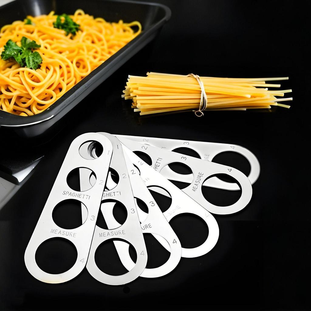 Stainless Steel 4-Hole Spaghetti Measurer Ruler