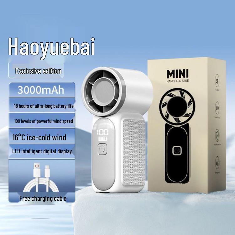 Stylish Mini Handheld Fan for Students with Long Battery Life