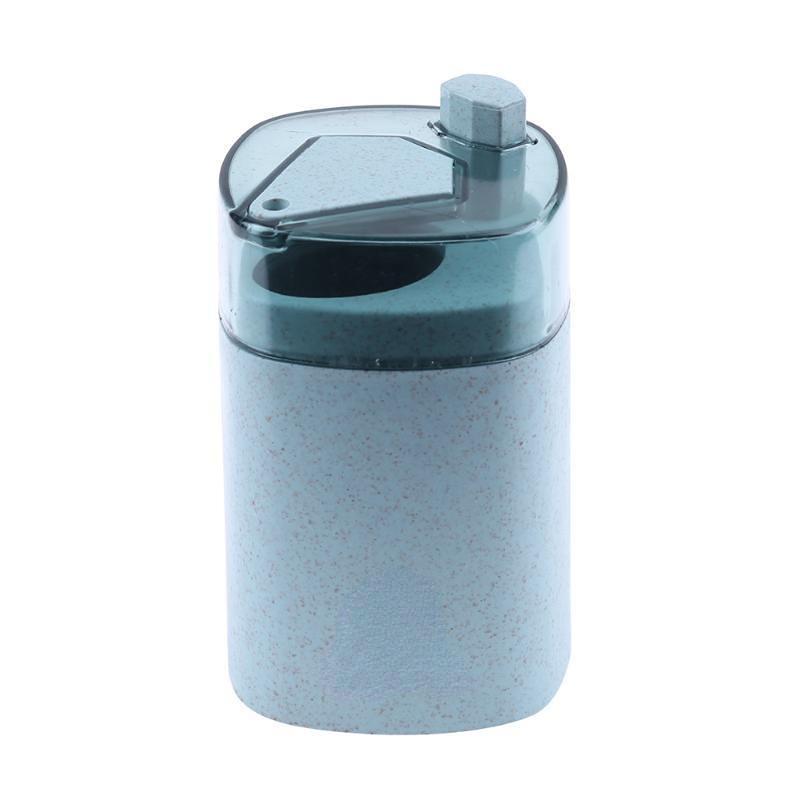 Automatic Toothpick Holder Container Wheat Straw Household Table Toothpick Storage Box
