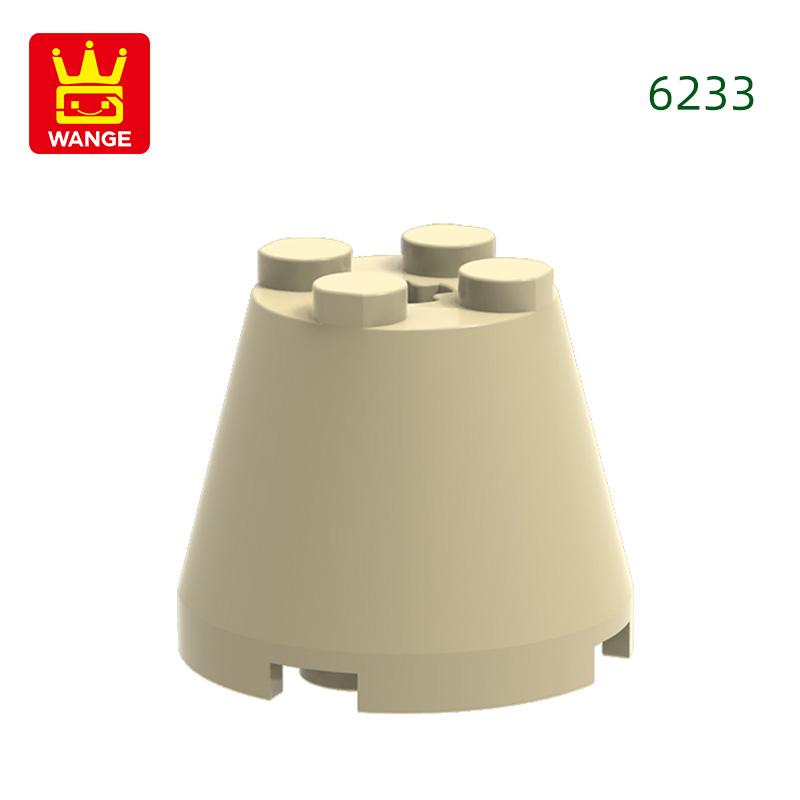 Non-Toxic 35Pcs/Lot 6233 3X3X2 Cone Building Blocks Moc Compatible With All Brand Circular Bricks Children'S Diy Toys Gift Box