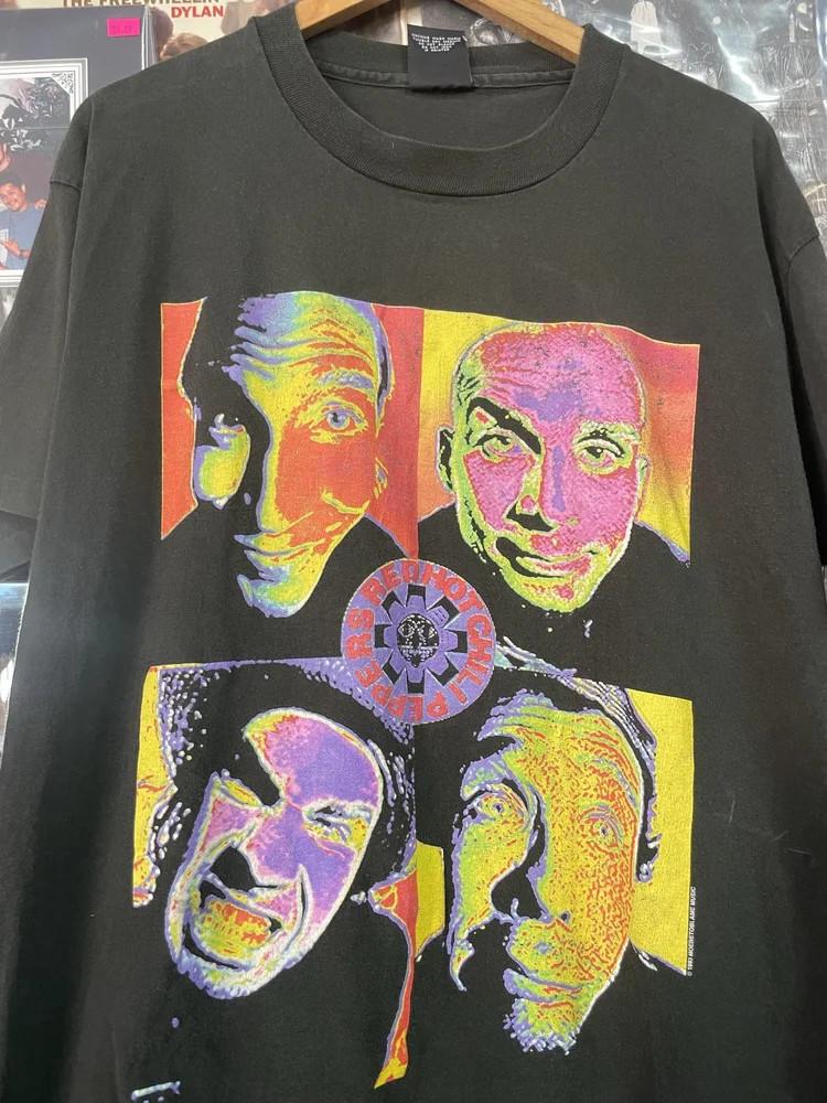 

Vintage 93 Red Hot Chili Peppers Band Black Unisex T shirt Reprint WA3783 Unisex T-Shirt XL