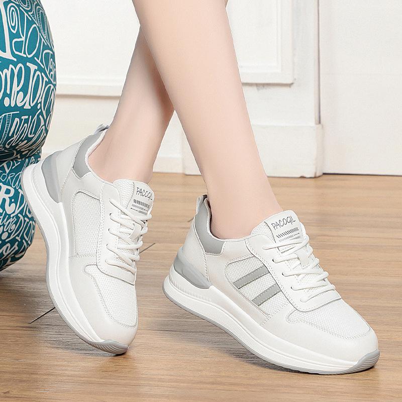 Small White Shoes For Women's Spring New Fashionable And Versatile Breathable Mesh Casual Board Shoes Lightweight Sports Shoes