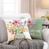 Throw Pillow Covers Spring Summer Garden Flowers Farmhouse Patio Decorative Cushion Covers Home Decor Couch For Sofa Livingroom