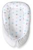 Baby Cocoon, Double-sided, Playpen, Swaddle, Premium BOBONO - Blue-gray/gray Stars