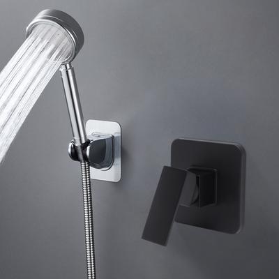 Jednofunkční sprchový směšovací ventil na stěnu Černá Sada ventilů s rukojetí sprchy Chromování Typ klíče Sada sprchových ventilů
