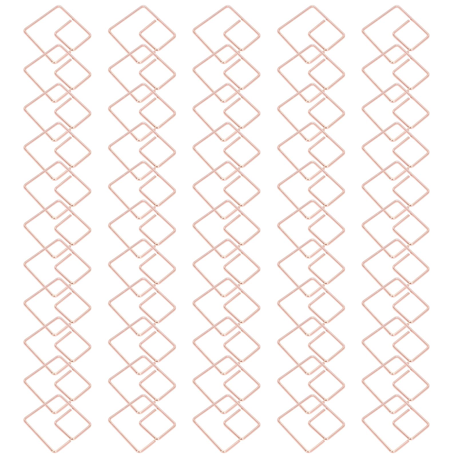 

Скрепка для бумаги Проволочная железная скрепка для офиса Квадратная закладка для документов Маркировочный зажим Канцелярские принадлежности