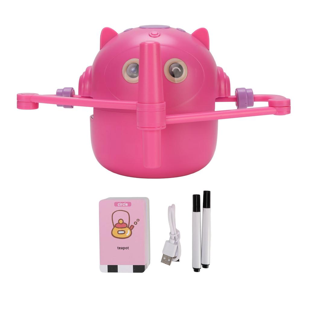 Smart Drawing Robot Educational Interactive Drawing Machine Painting Learning Toy with 2 Pens 100 Sheets Cards