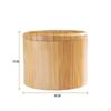 Bamboo Seasoning Jar Including a Spoon Container with Lid Tabletop