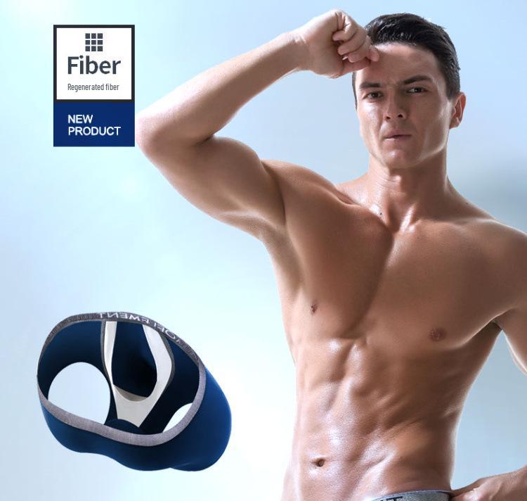 Men's Anti-Displacement U-Convex Varicocele Boxer Briefs with Scrotal Support Pouch