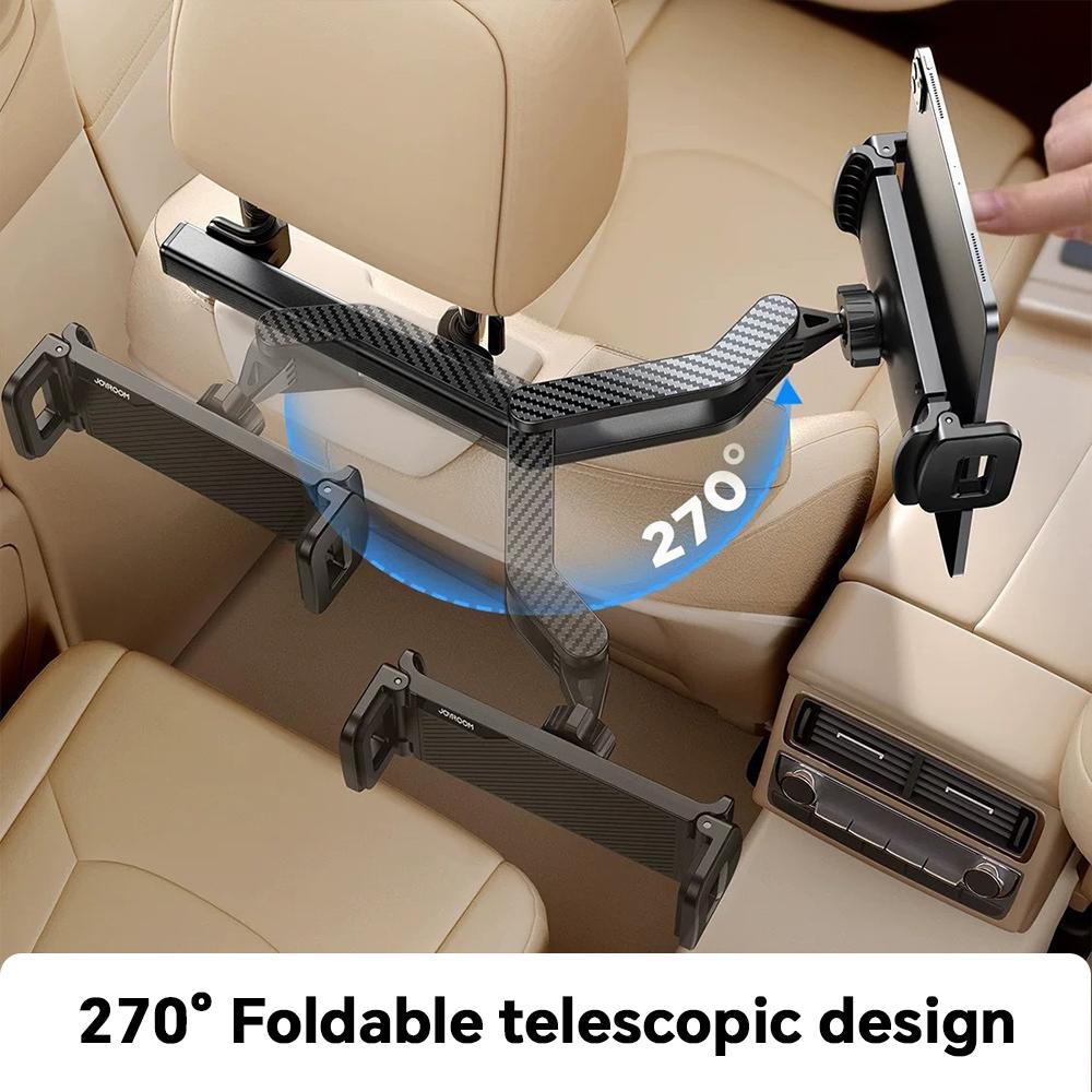 Telescopic Car Rear Pillow Phone Holder Tablet Car Stand Seat Rear Headrest Mounting Bracket for Phone Tablet 4.7-12.9 inch