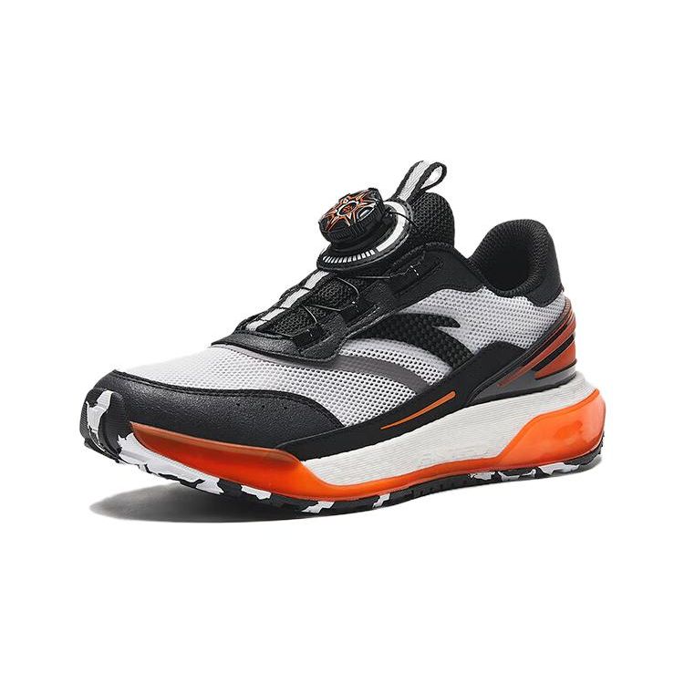 Anta Kids Sugar Cube Sports Comfortable Non-Slip Wear-Resistant Casual Shoes Kids Casual Shoes Black Gray Orange 312338806-1