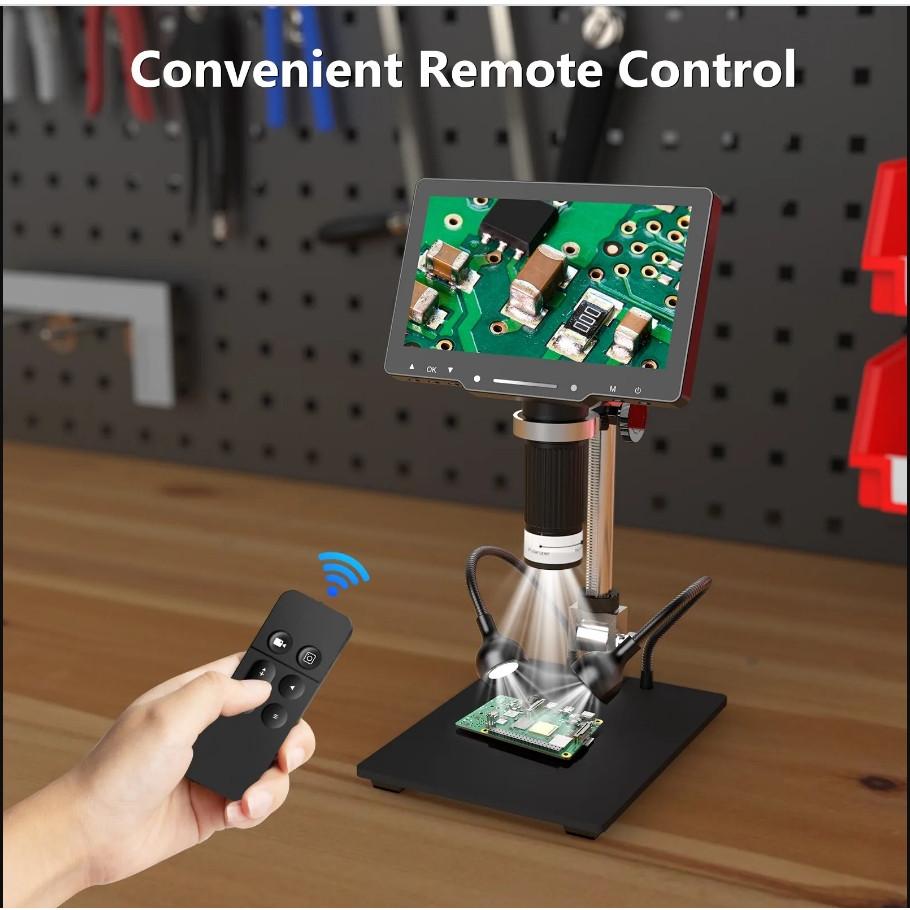 7 Inch 1600X Adjustable Repair Magnifier 1080P Professional Welding Tool IPS 4K Digital Electron Microscope