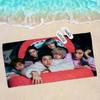Custom P1Harmony Kpop Bath Towel Microfiber Soft Water Absorbing Breathable For Girl Kids Decorative Cartoon Beach Towel