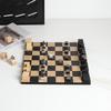 Modern Solid Wood Chessboard Chess Ornaments Geometric Cube Handicrafts Chess Figurines Home Decoration Accessories