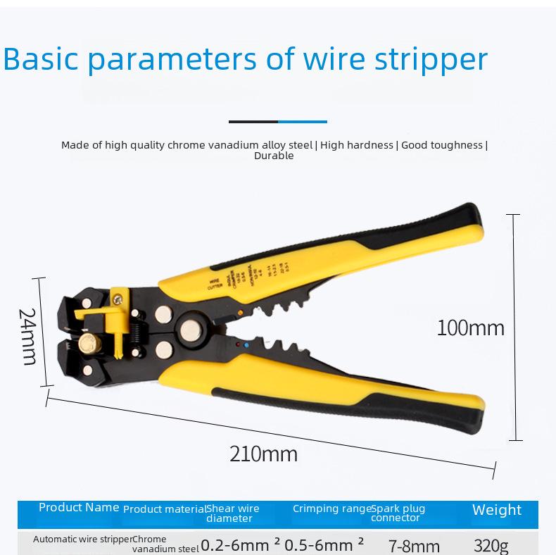 Multifunktionale automatische Abisolierzange mit importierter Technologie für Elektriker