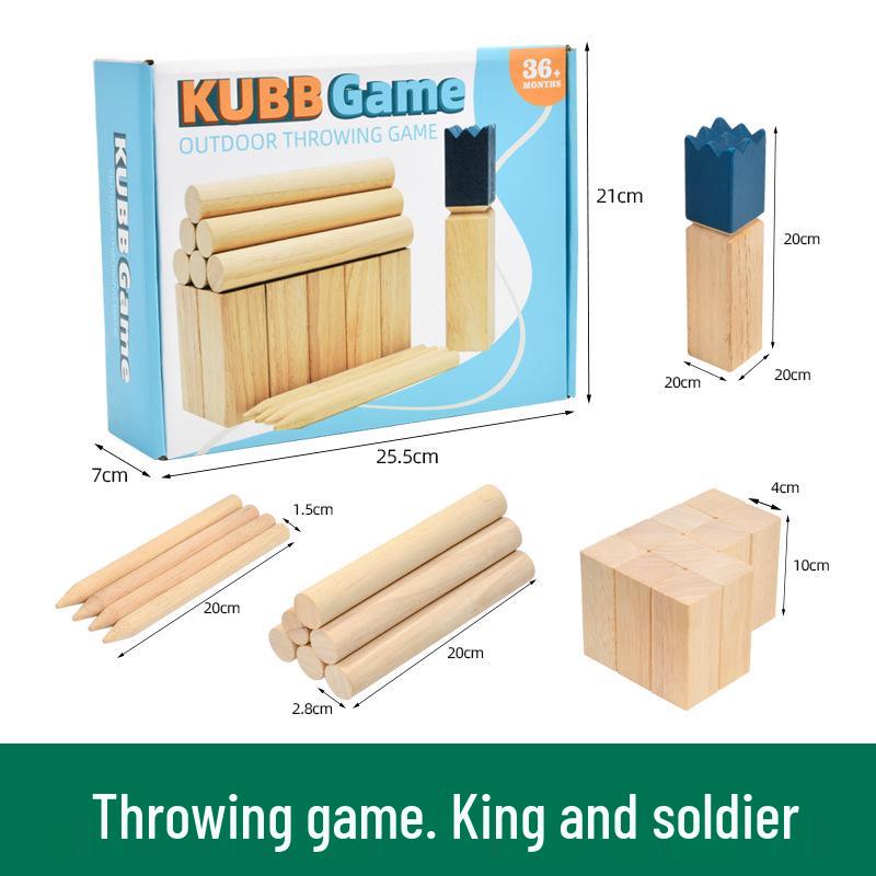 

Трансграничная деревянная командная игра на открытом воздухе: Развивающая игрушка для бросания короля родителями и детьми