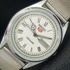 REFURBISHED SEIKO 5 AUTOMATIC 6309A VINTAGE JAPAN MENS WHITE WATCH A442130-1