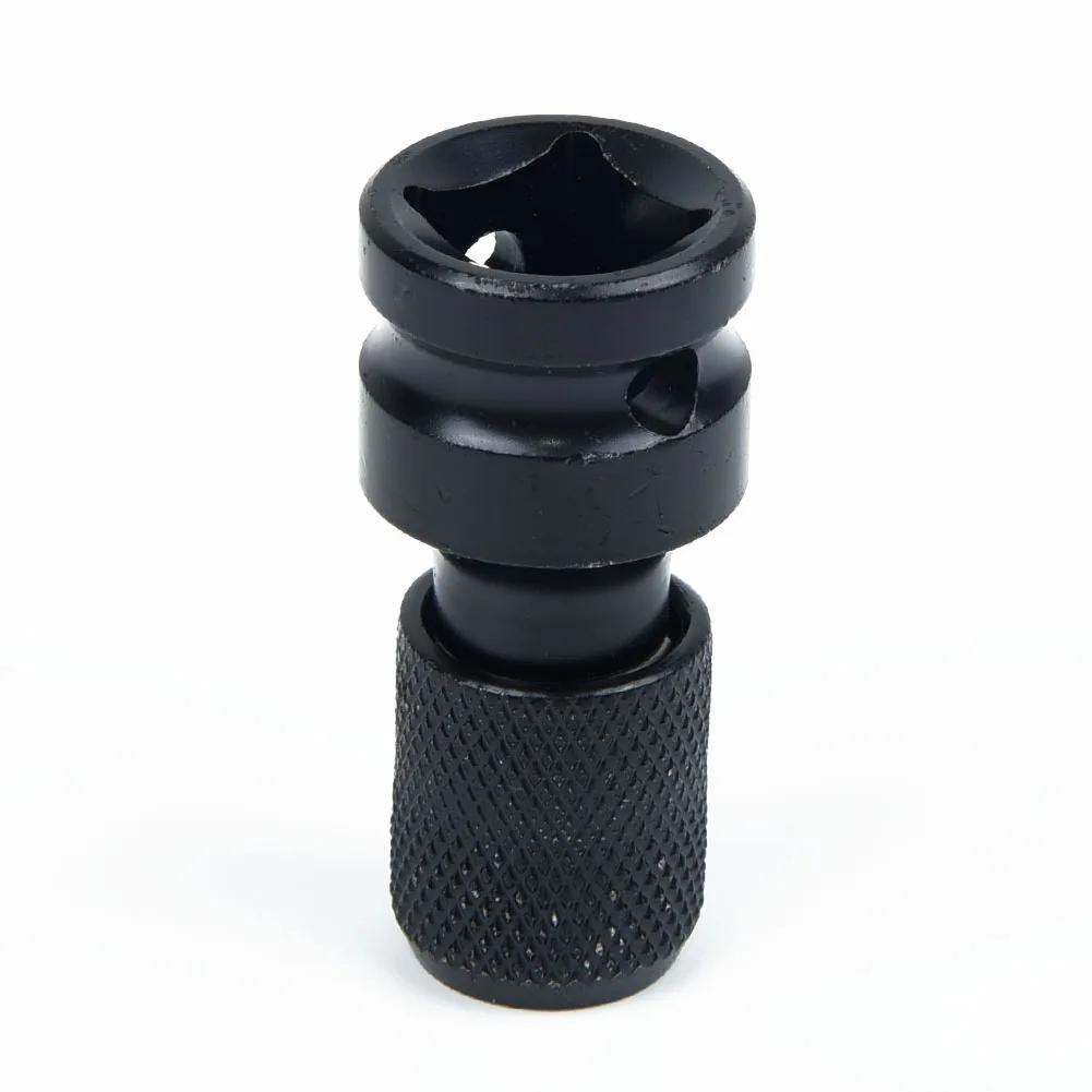 Hot 1pcs Drill Chuck Adapter Verbinder Replacement Drill Chuck Converter Accessory Konvertieren 1/2’’ Drive To 1/4’’ Hex Schwarz