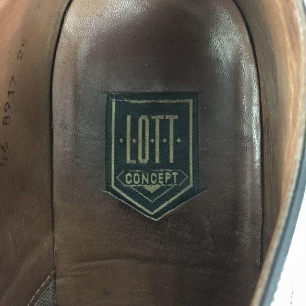 80s Vintage Rare LOTTO CONCEPT All Leather Punch Cap Toe 46 28.5-29.5 Black Dress Shoes Business(USED)