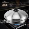 304 Stainless Steel Wok Waterless Hot Pot Pig's Trotter Pot Household Chinese Style Wok Pots and Pans Kitchen Cookware